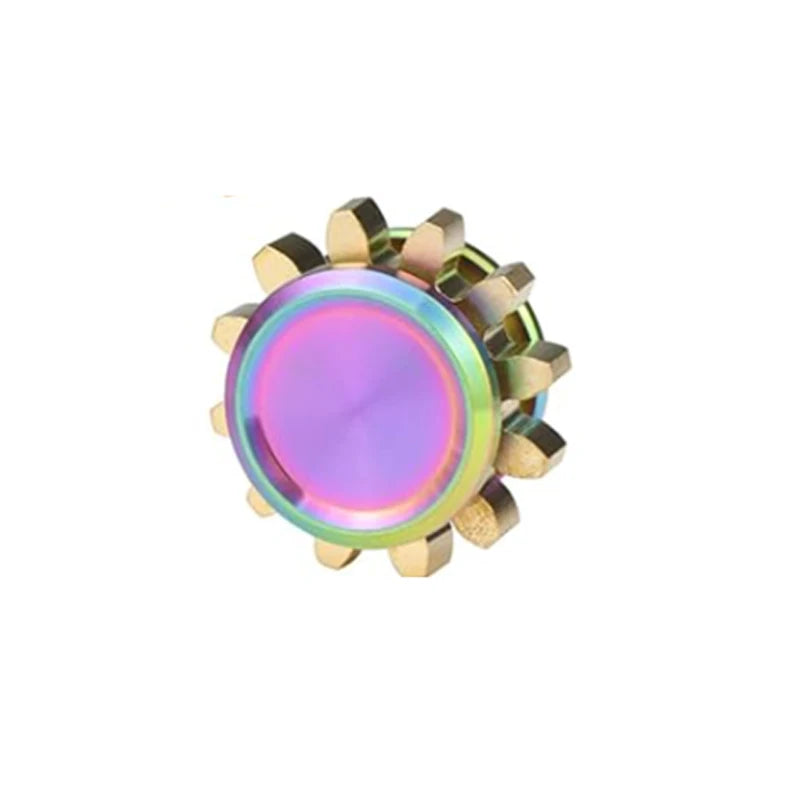 Mini Metal Fidget Spinner with Gear Design and R188 Bearing