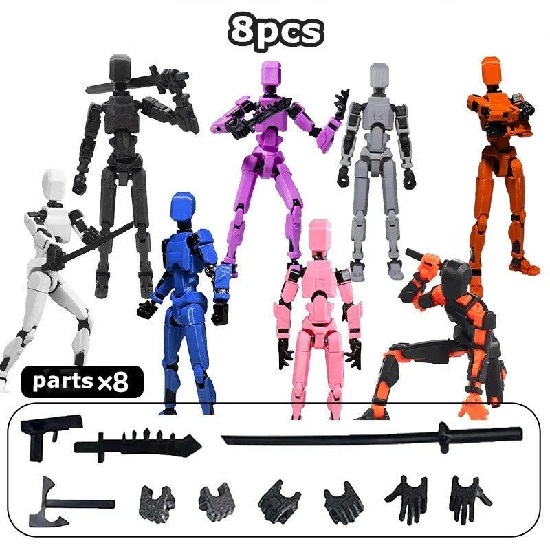 Movable Robot Action Figure – Multi-Jointed 14CM Model