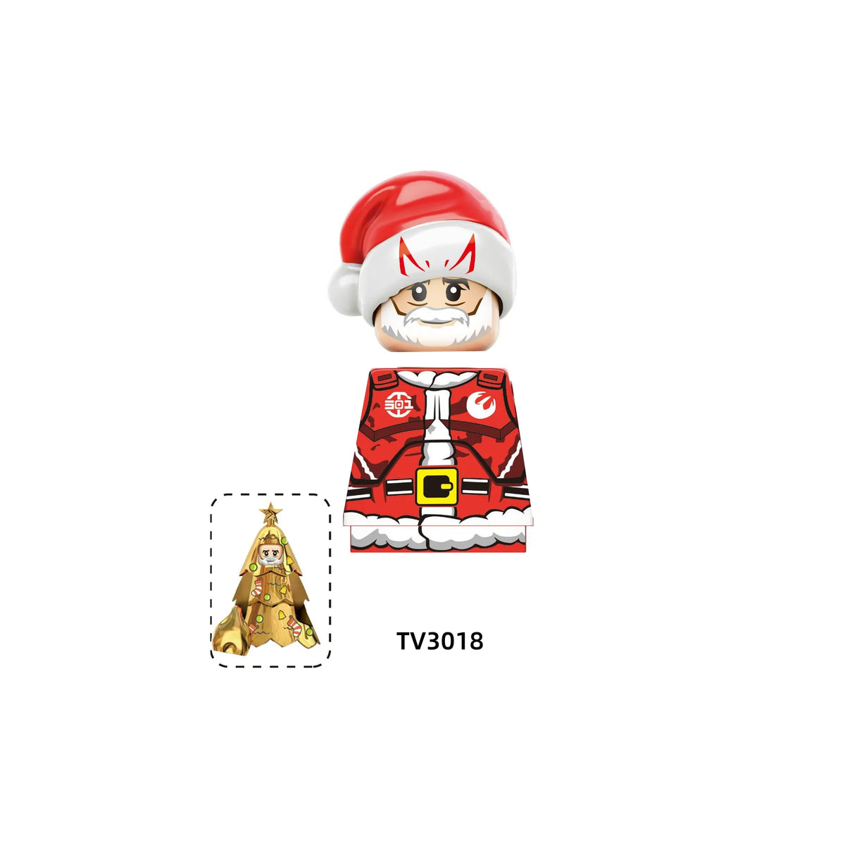 Christmas Building Blocks Santa Mini Figures DIY Building Set