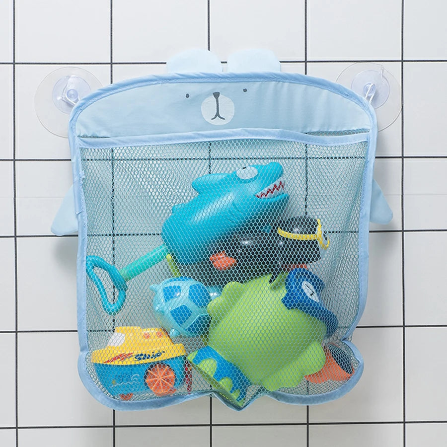 Bath Toy Storage Bag – Duck Mesh Organizer with Suction Design