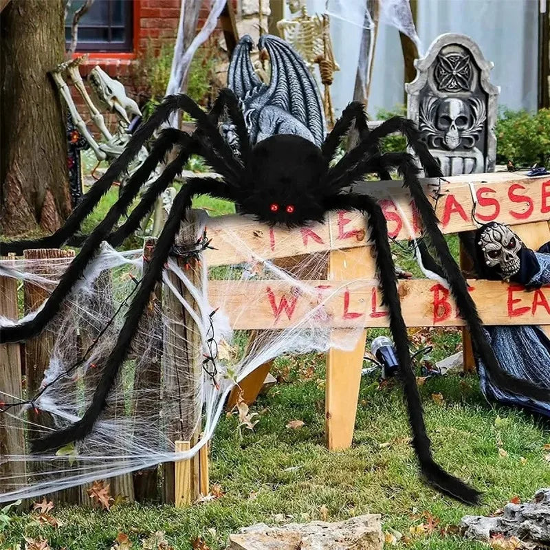 Giant Halloween Spider Indoor & Outdoor Yard, Porch Decor for Haunted House or Home, Party ,Halloween Decorations