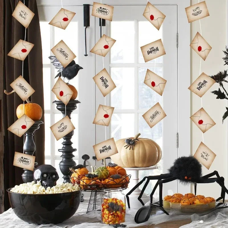 Floating Wizard Letter Banner, 20pcs Halloween Party Decoration