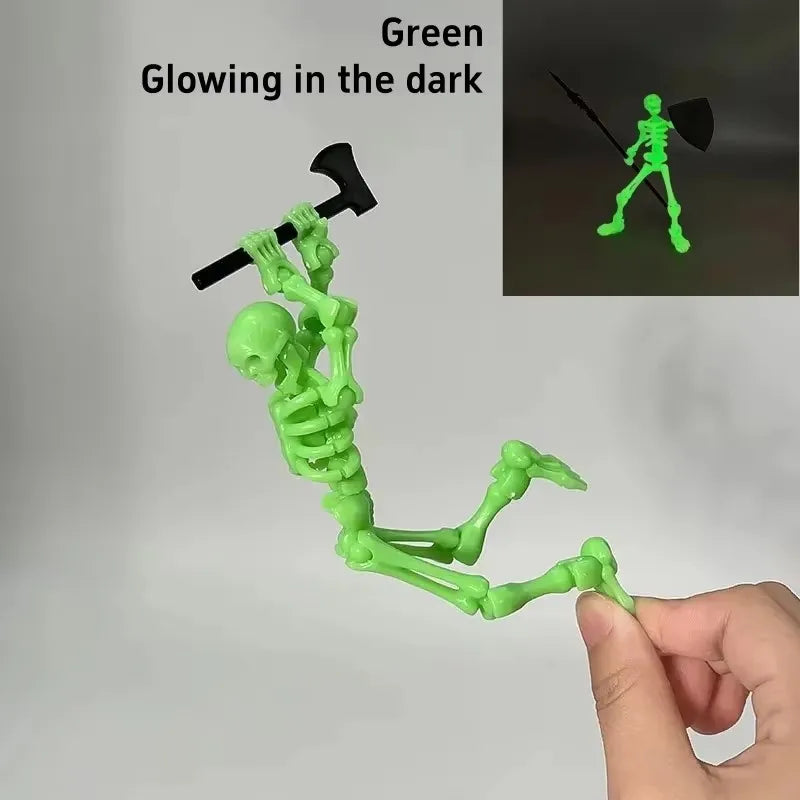 Movable Skeleton Action Figure – Halloween Collectible
