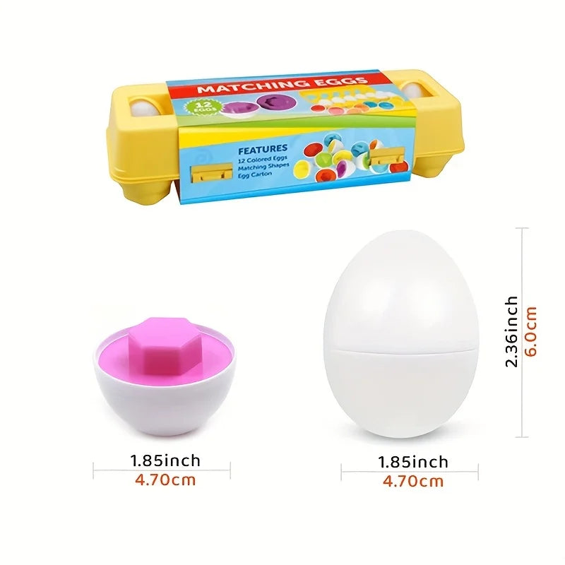 Color and Shape Matching Toy with Storage Box for Toddlers