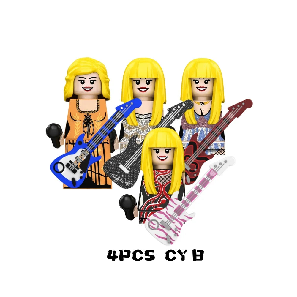Female Singer Building Blocks – Mini Music Figure DIY Set