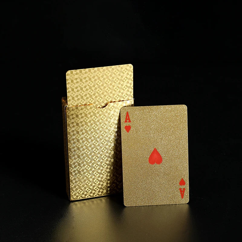 Waterproof Playing Cards – Black Gold Deck for Games & Gifting