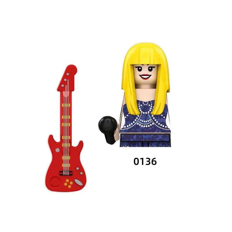 Female Singer Building Blocks – Mini Music Figure DIY Set