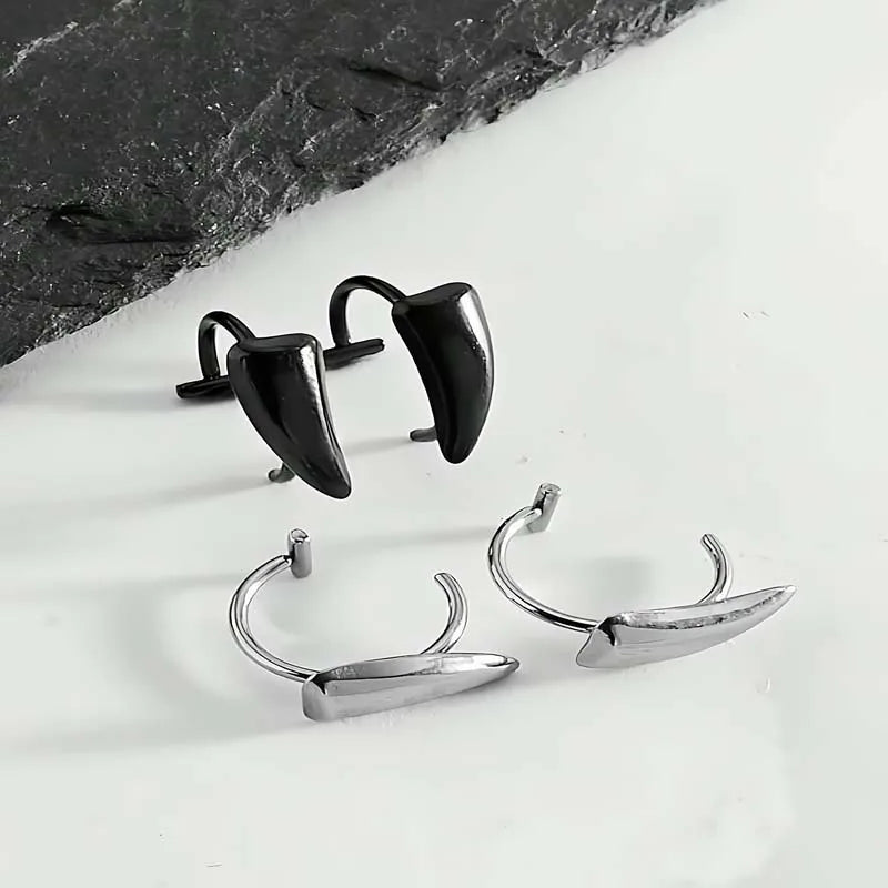 Gothic Lip Clip Sharp Teeth Fake Piercing Punk Jewelry