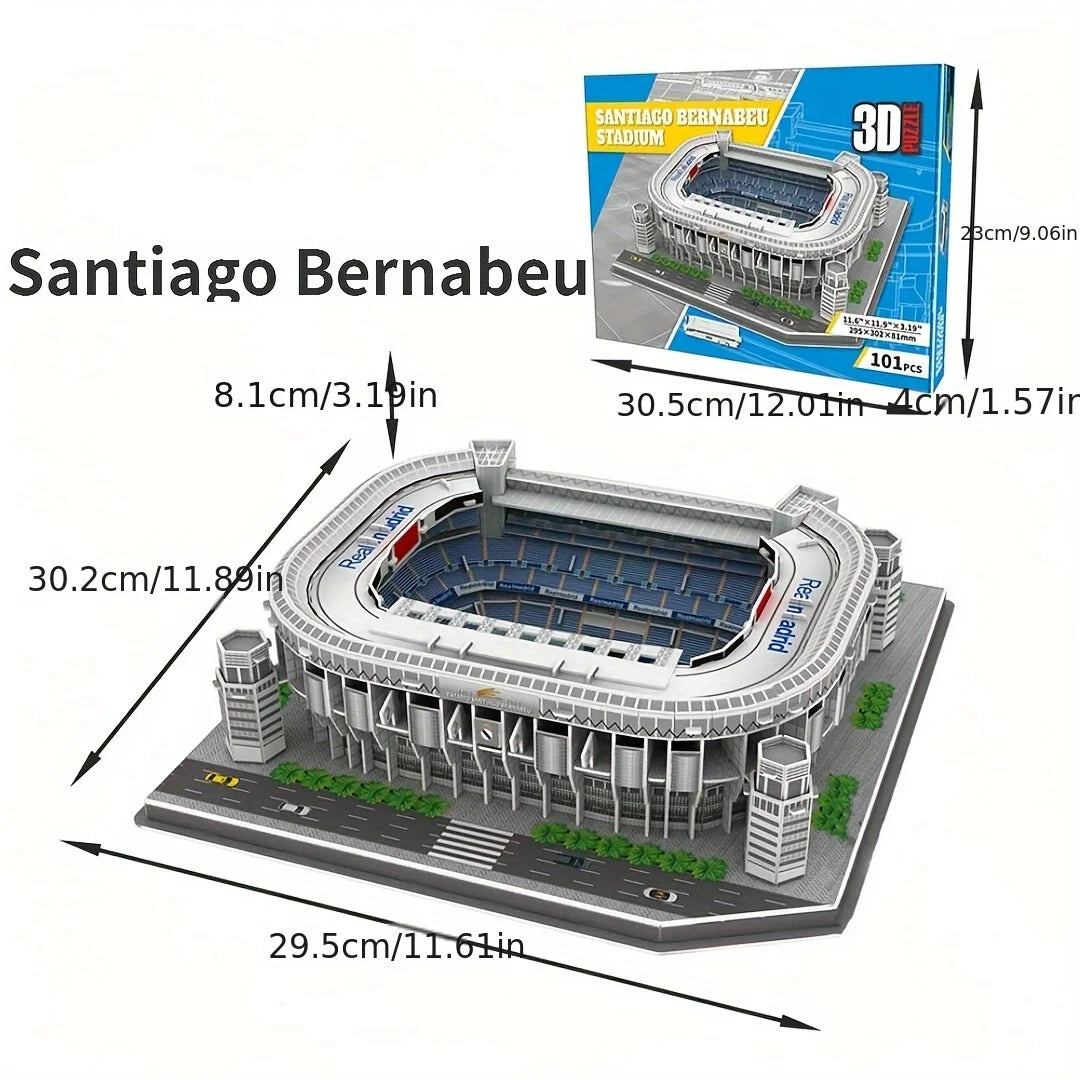 3D Stadium Puzzle – Paper Football Model for Fans