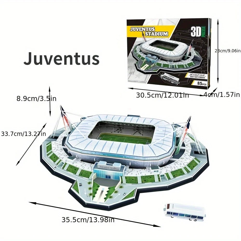 3D Stadium Puzzle – Paper Football Model for Fans
