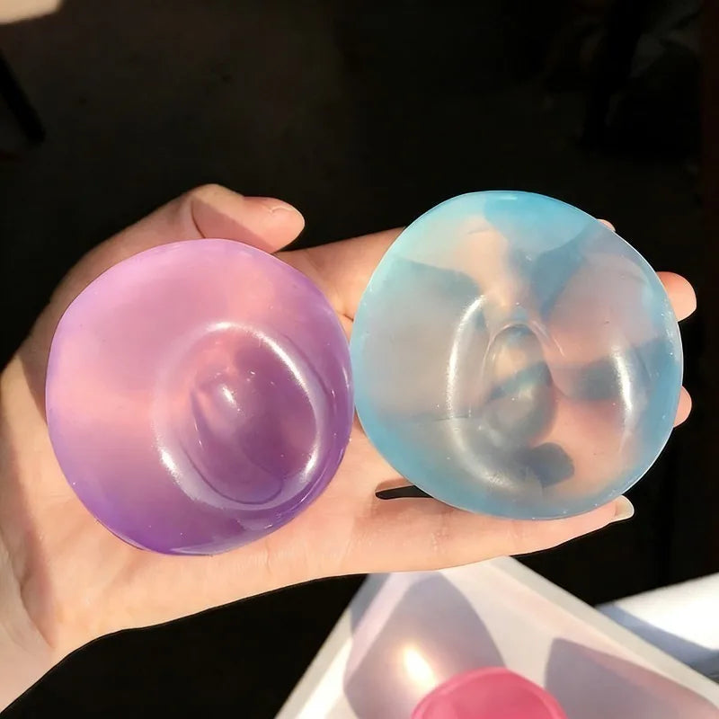 Mochi Fidget Toy – Transparent Soft Squeeze Stress Relief Toy