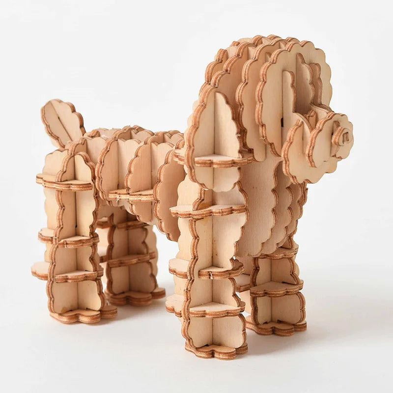 3D Wooden Insect Puzzle – Animal Skeleton Assembly Model