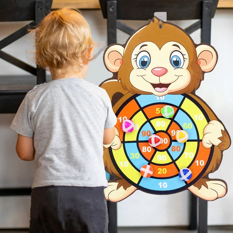 Sticky Ball Dart Board – Indoor Target Throwing Game for Kids