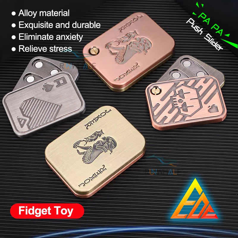 Metal Fidget Slider – Magnetic EDC Anti Stress Sensory Toy