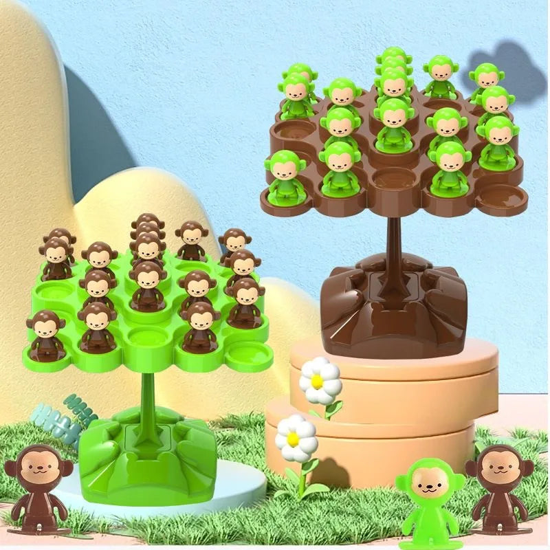 Monkey Balance Game Tree Board Toy for Kids