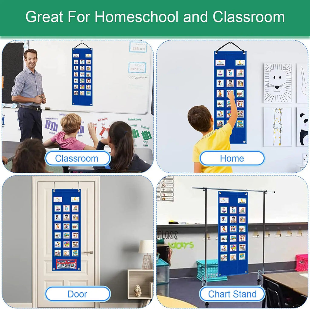 Visual Schedule for Kids – Daily Routine Chart with 70 Cards