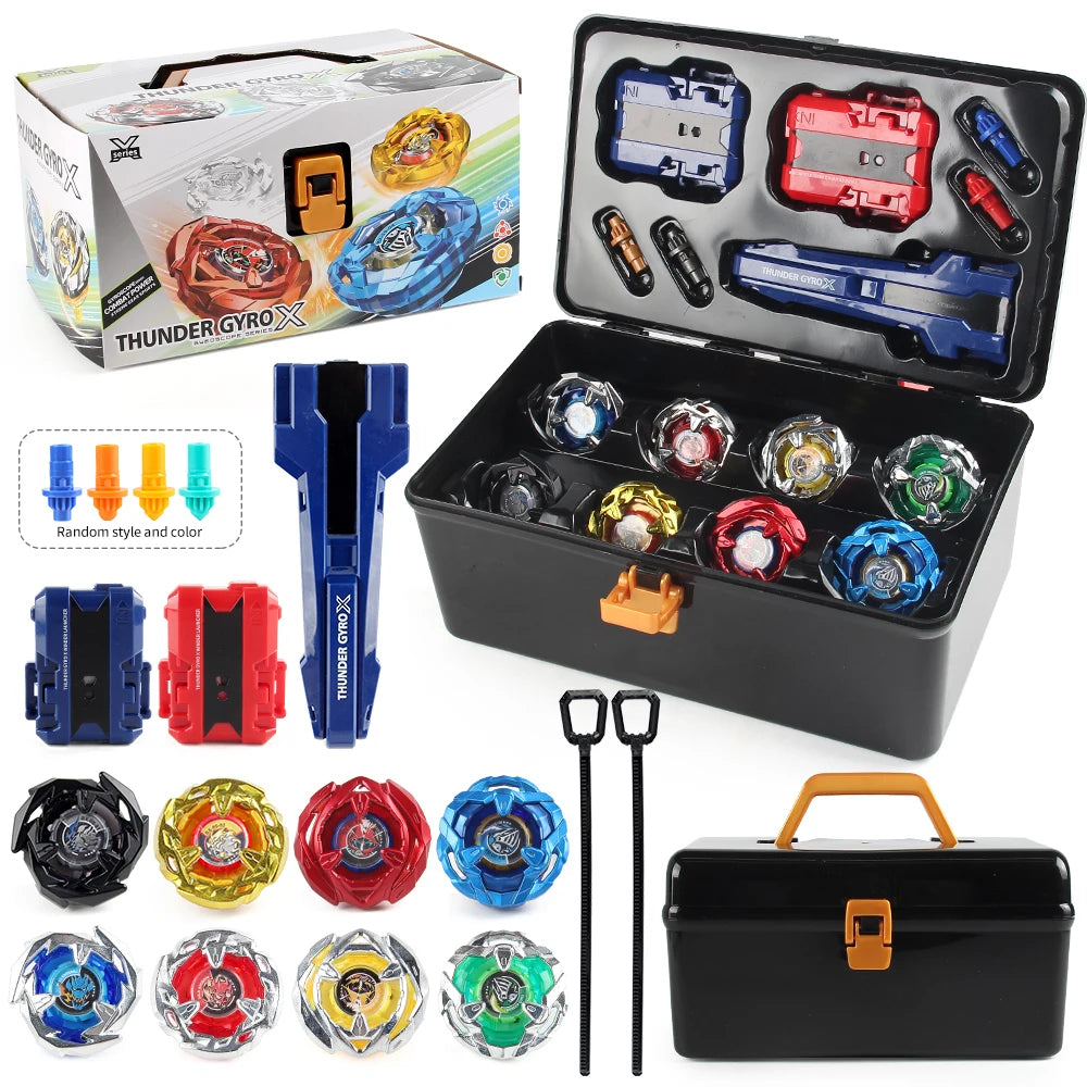 Battle Spinning Tops Set with Launchers