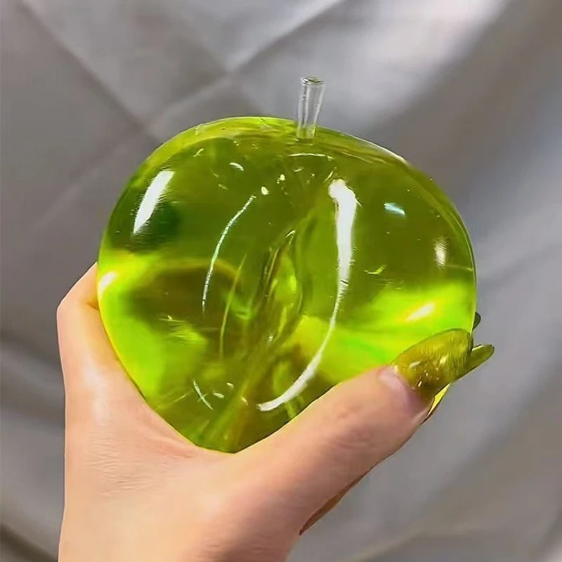 Apple Stress Ball – Green Squishy Slow Rebound Fidget Toy