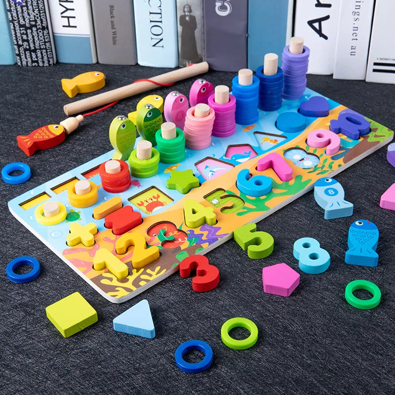 Montessori Busy Board Wooden Educational Activity Toy for Kids