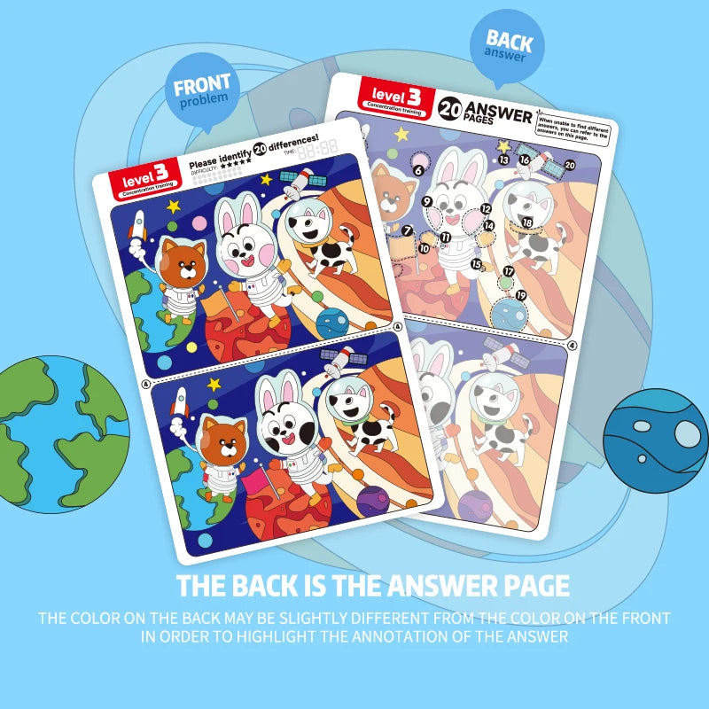 Find the Difference Game – Reusable Observation & Concentration Cards