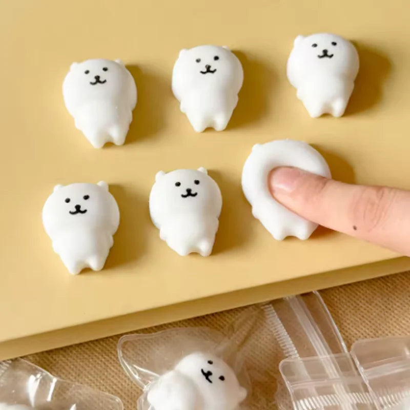 White Bear Squeeze Toy – Soft Stress Relief Fidget