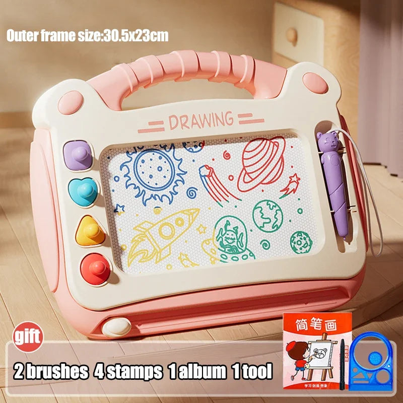 Magnetic Drawing Board for Kids – Reusable Writing & Doodle Toy