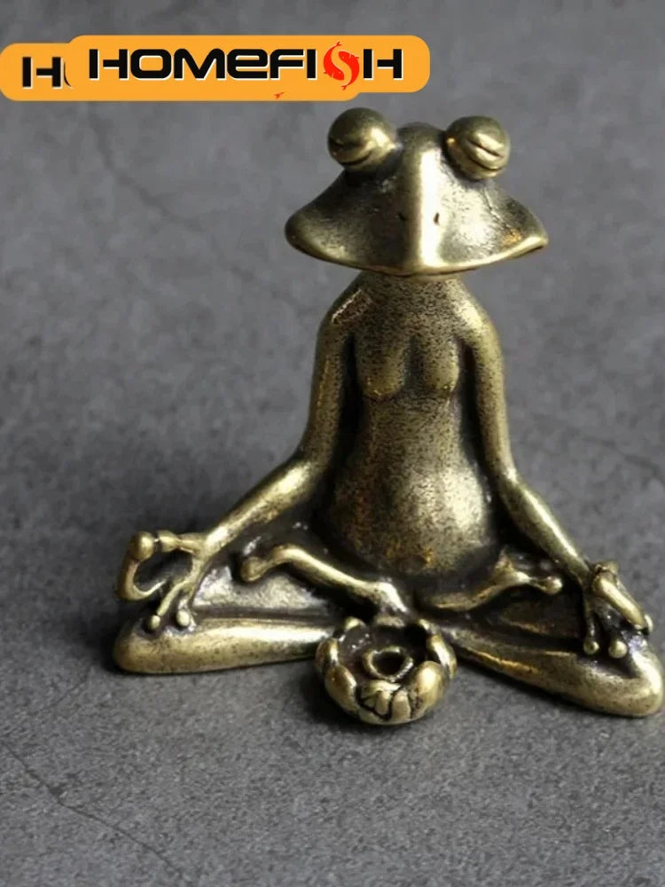 Copper Frog Incense Holder – Zen Home Decor Ornament