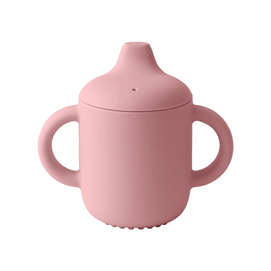 Silicone Baby Training Cup with Handle – 180ml Infant Drinking Cup