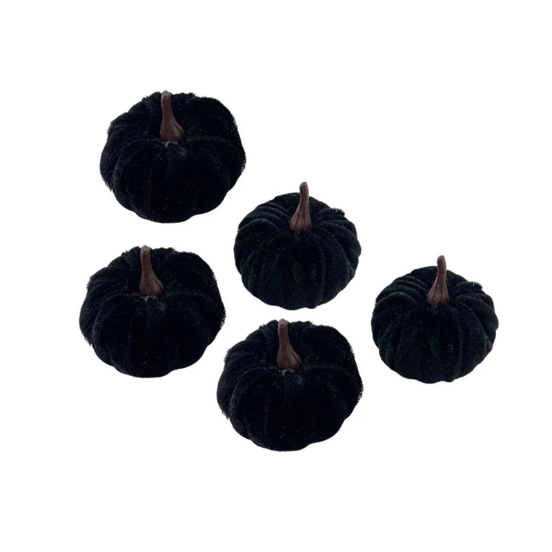 Halloween Pumpkin Decorations, 5PCS Artificial Pumpkin Ornaments