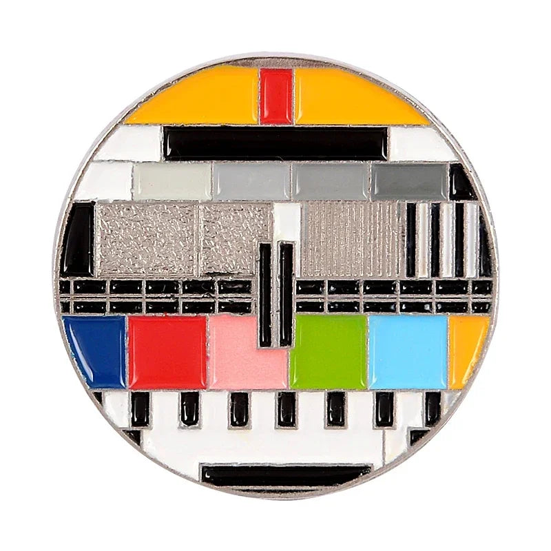 Retro TV Collected Enamel Pins Custom Horror Anime Movie Metal Brooch Lapel Badge Clothes Backpack Halloween Punk Jewelry Gift
