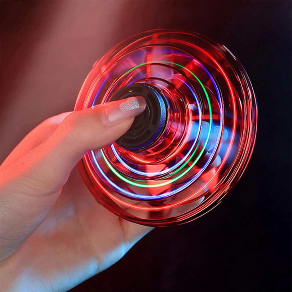LED Flying UFO Spinner – Handheld Gyro Flying Toy