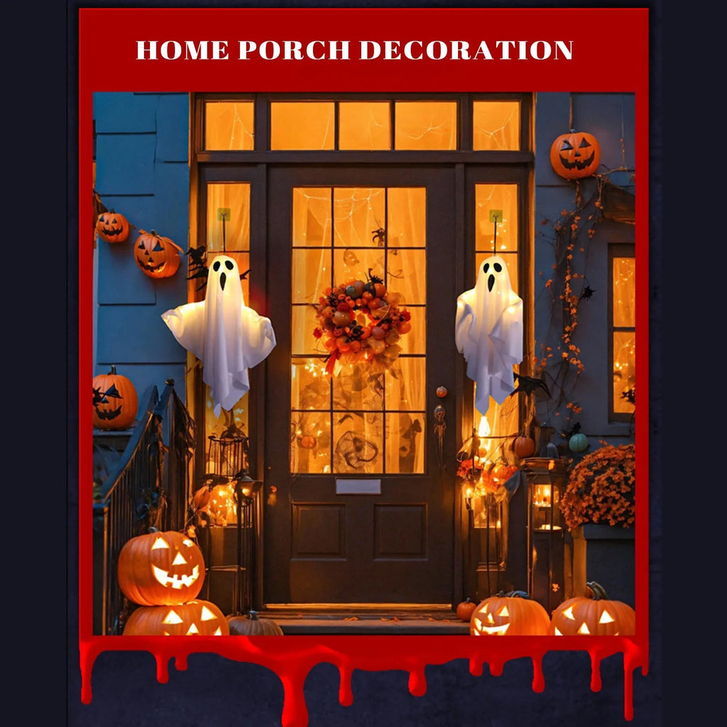 Halloween Ghost Decoration Hanging Light-Up Ghost for Party Decor