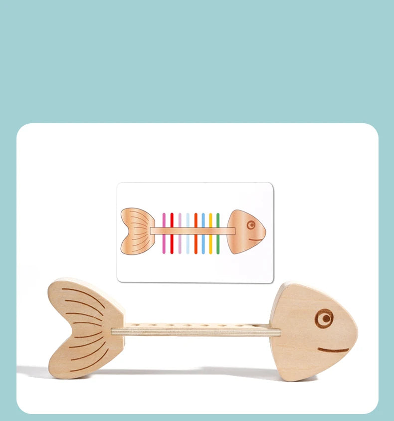 Color Matching Balance Toy – Montessori Wooden Learning Game for Kids