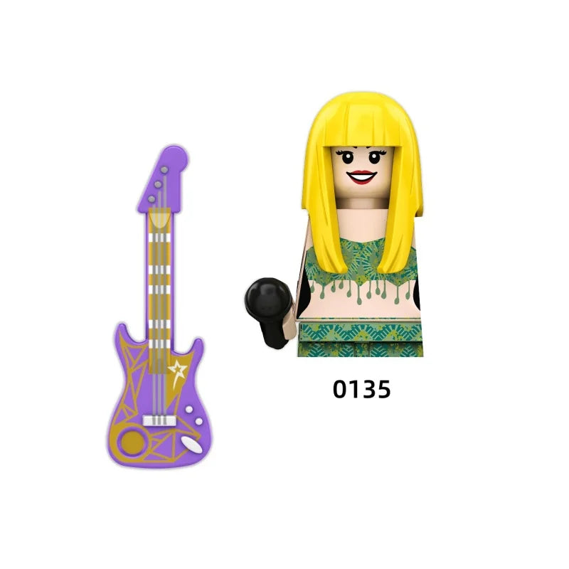 Female Singer Building Blocks – Mini Music Figure DIY Set