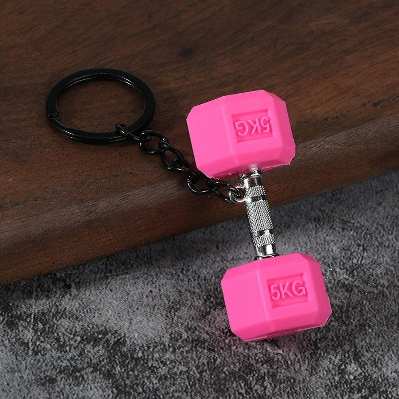 Dumbbell Keychain, Fitness Water Bottle Clip for Gym Bags