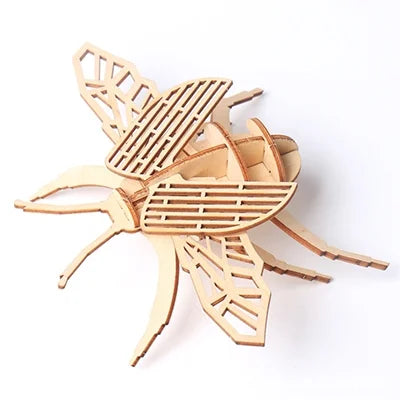 3D Wooden Insect Puzzle – Animal Skeleton Assembly Model