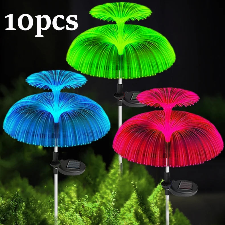 Solar Garden Lights 7 Color Changing Jellyfish Pathway Lights