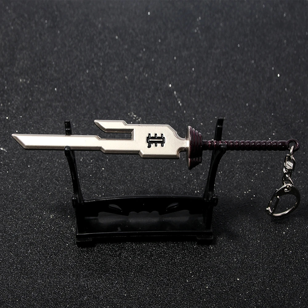 Anime Keychain Metal Sword Pendant Keyring for Collectors & Fans