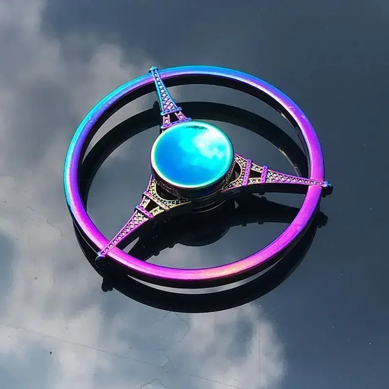 Metal Fidget Spinner – Colorful Hand Spinner with 8 Beads
