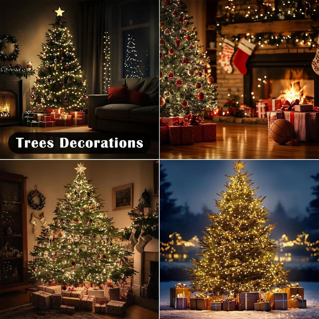 LED Firecracker String Lights – 30M–75M Remote Control Decor
