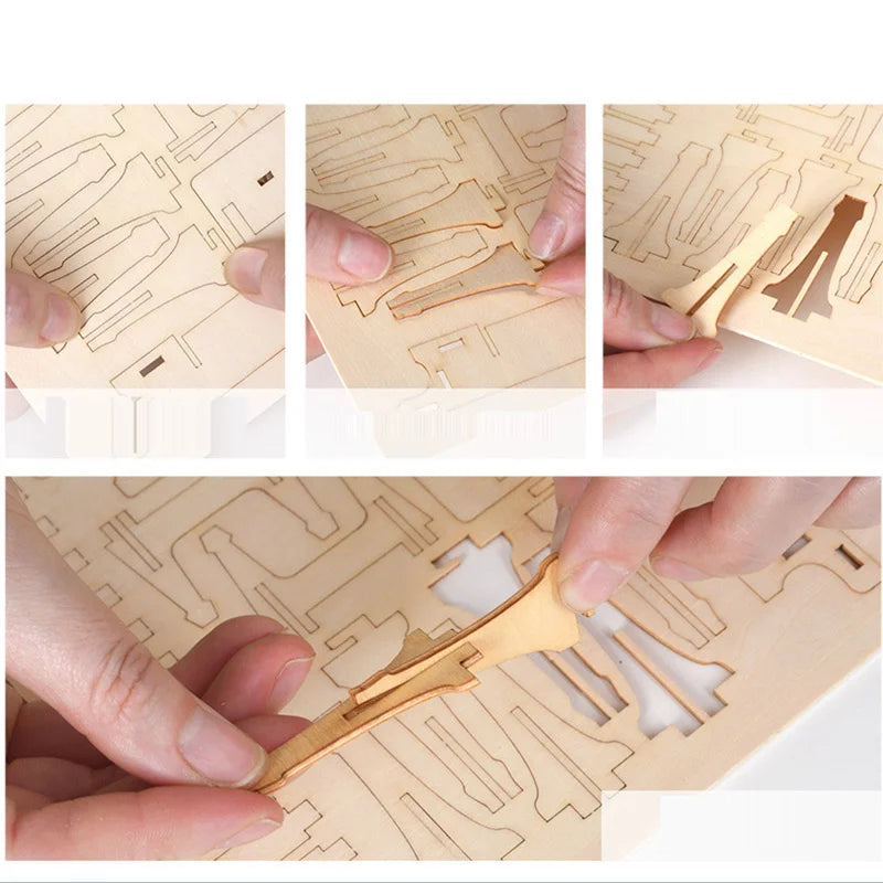 3D Wooden Insect Puzzle – Animal Skeleton Assembly Model