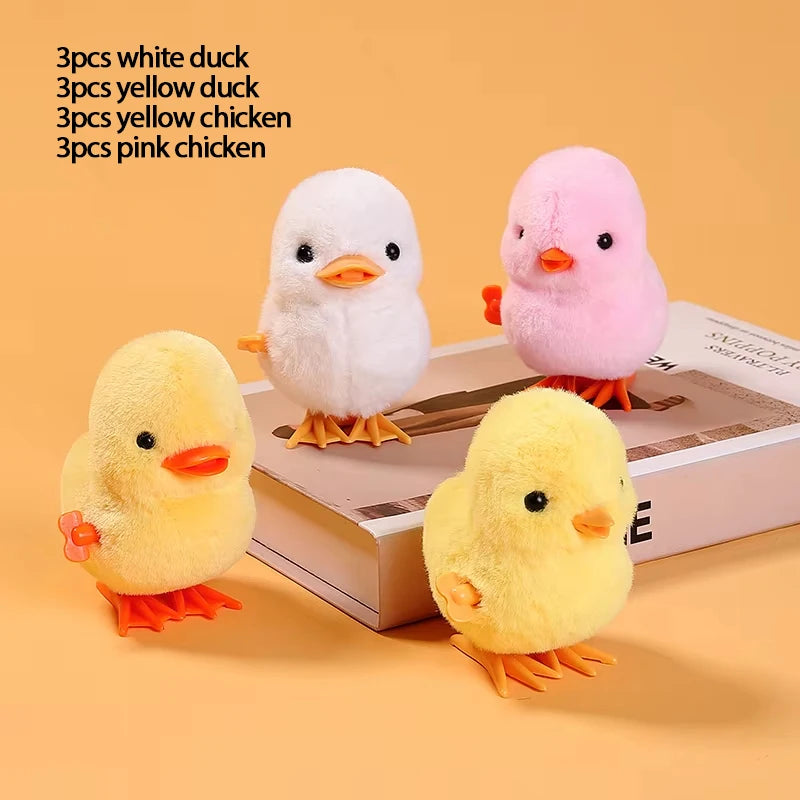 Wind Up Jumping Duck Toy – Interactive Animal Toy