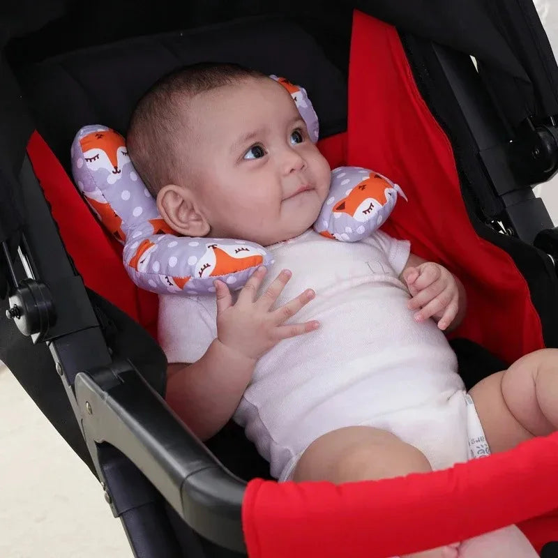 U Shaped Baby Pillow – Soft Stroller & Travel Pillow for Toddlers