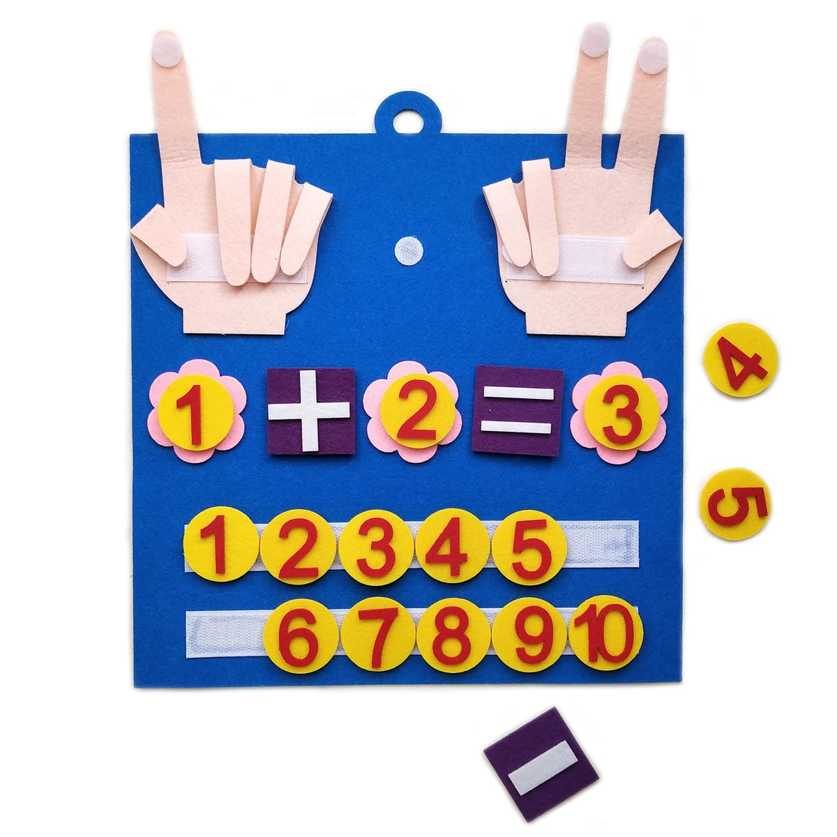 Counting Math Toy Montessori Felt Number Learning Activity