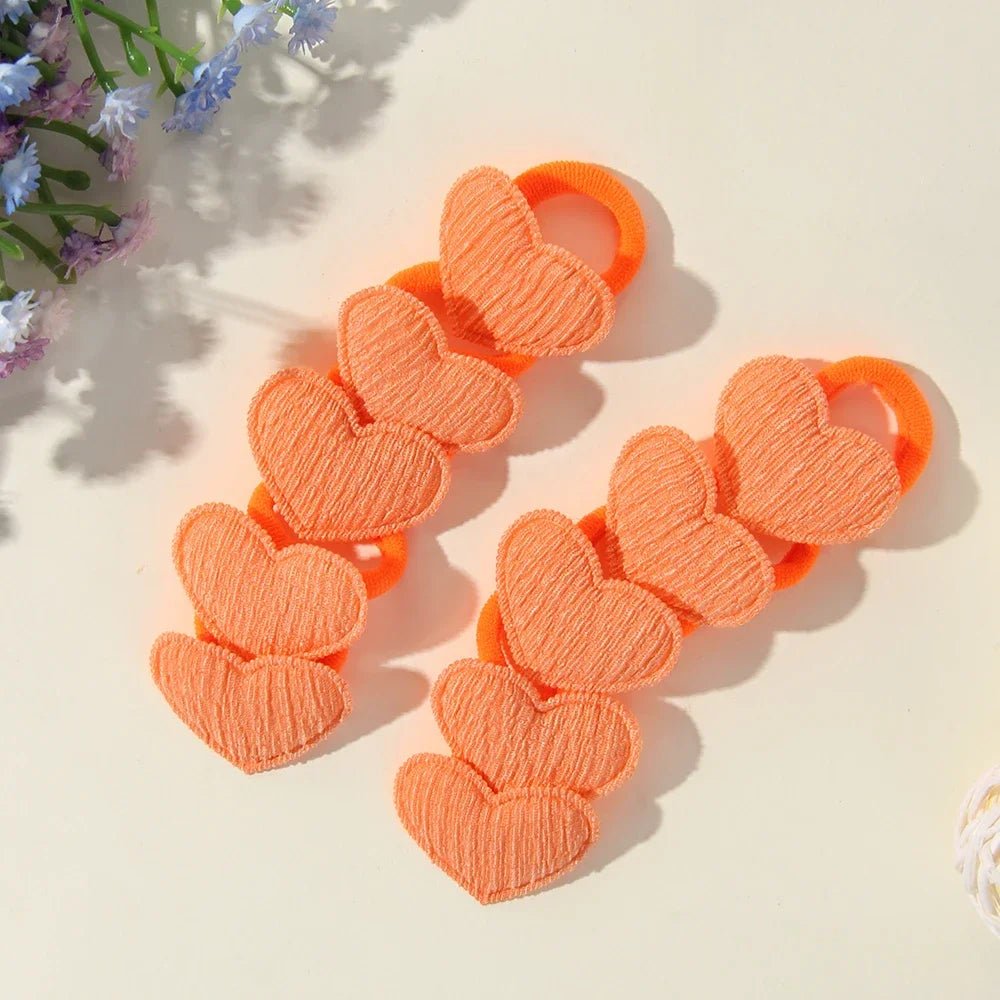 10/30Pcs Children Hairbands No Harm Hair Cartoon Towel Rope Ponytail Holder Kids Mini Rubber Band Headwear Girls Halloween Gift