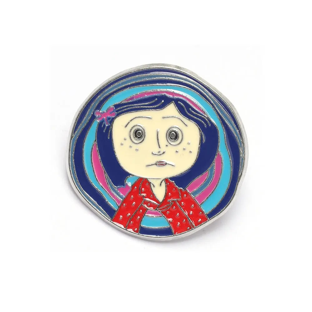 Horror Character Enamel Pin – Gothic Halloween Lapel Brooch