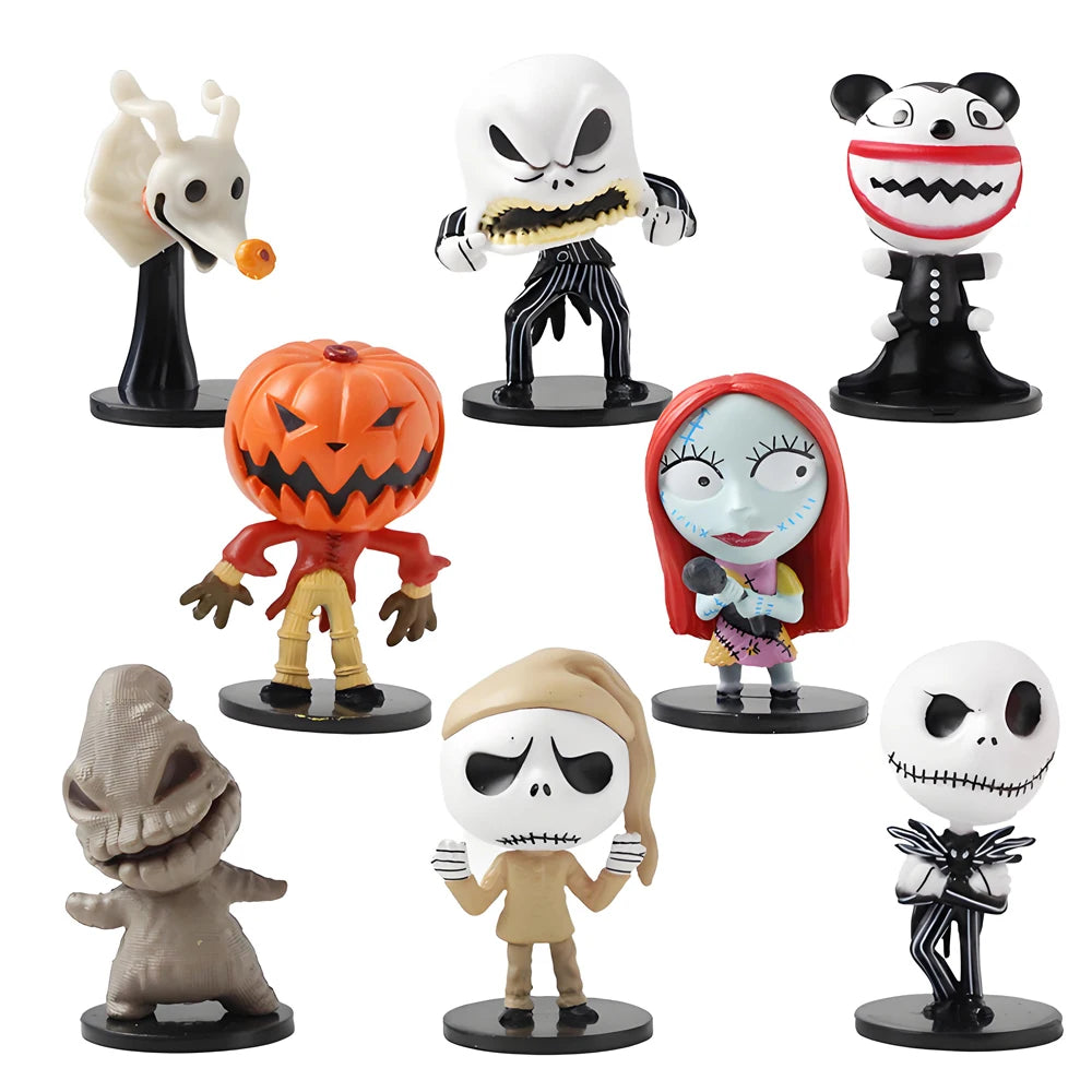8pcs Halloween Vinyl Figure Set – Mini Collectible Toys