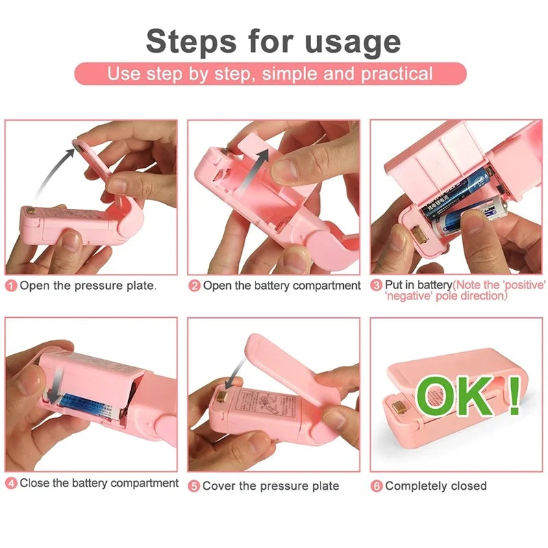 Mini Heat Bag Sealer – Handheld Plastic & Food Bag Sealing Machine