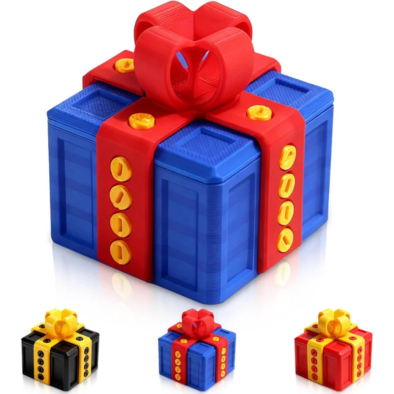 Screw Puzzle Gift Box, 3.15 Inch Money Puzzle Box for Holidays