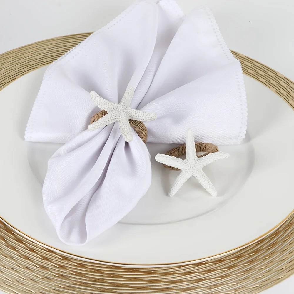 Resin Starfish Decorations, 20pcs Coastal Craft Decor for Parties